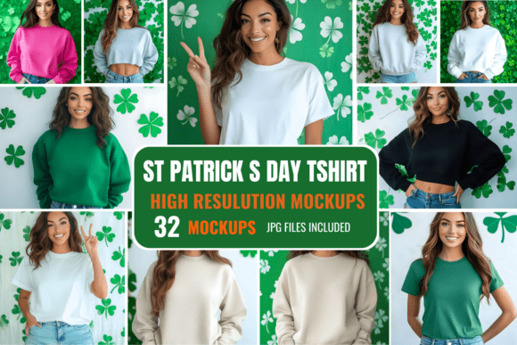 Download St Patrick S Day T-shirt Mockup Bundle - Bundle Collection