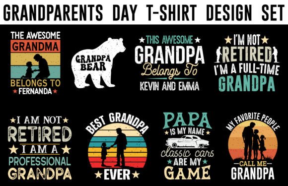 Download Grandparent's Day Vintage T-shirt Bundle - Bundle Collection