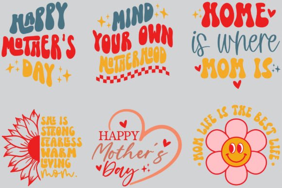 Download Happy Mother's Day Retro Svg Bundle - Bundle Collection