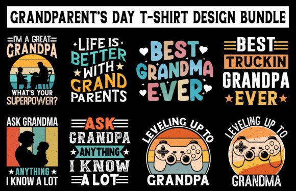 Download Grandparent’s Day Vintage T-shirt Bundle - Bundle Collection