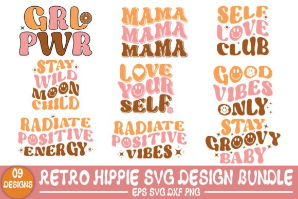 Download Retro Hippie SVG Design Bundle, - Bundle Collection