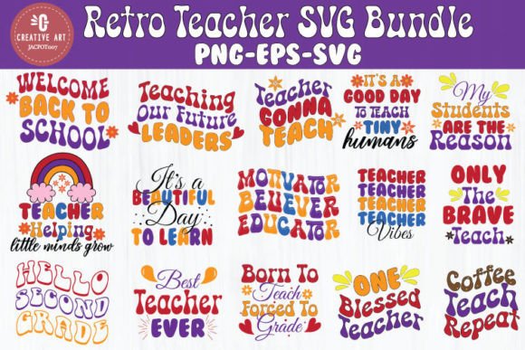 Download Retro Teacher SVG Bundle - Bundle Collection