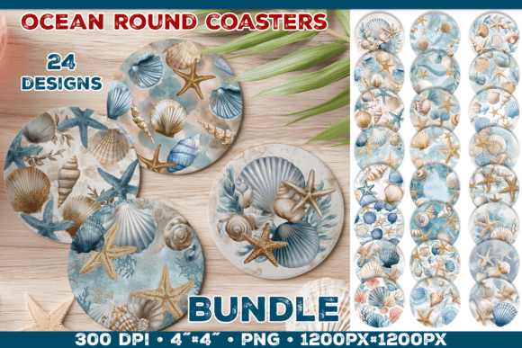 Download Round Coaster Sublimation Design Bundle - Bundle Collection