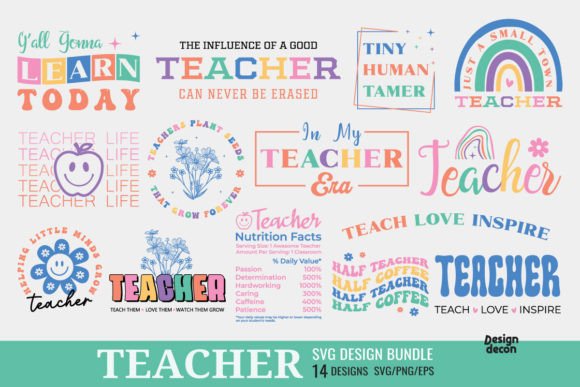 Download Teacher Retro SVG Bundle - Bundle Collection