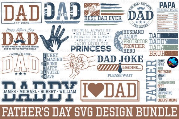 Download Father's Day SVG Design Bundle - Bundle Collection