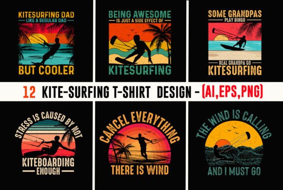 Download Kite-surfing T-shirt Bundle - Bundle Collection