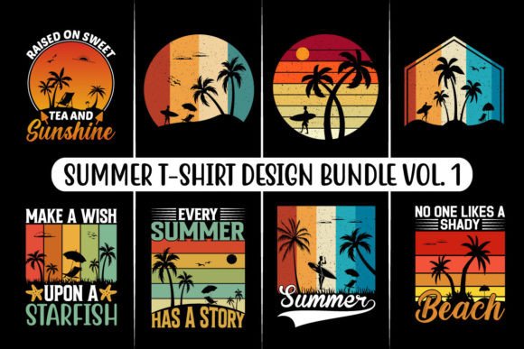 Download Summer T-shirt Design Bundle, Beach SVG - Bundle Collection