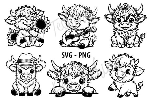 Download Highland Cow Svg Bundle, Cute Cow Svg - Bundle Collection
