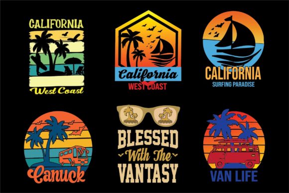 Download Summer Sunset Vintage T-Shirt Bundle - Bundle Collection