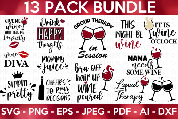 Download Wine Bundle SVG - Bundle Collection