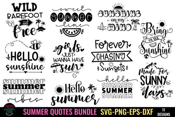 Download Summer Quotes SVG Bundle I Summer SVG - Bundle Collection