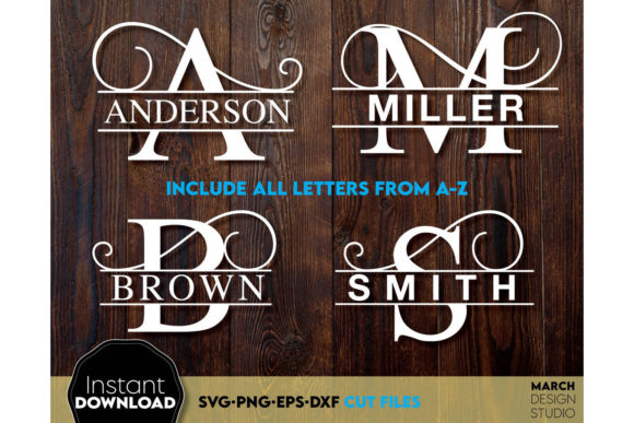 Download Alphabet Split Monogram Bundle Letters - Bundle Collection