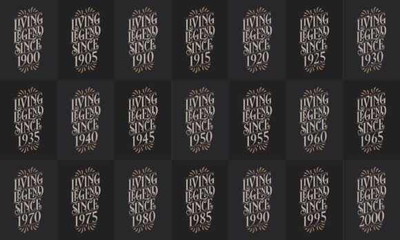 Download Vintage Lettering Birthday Quote Bundle - Bundle Collection