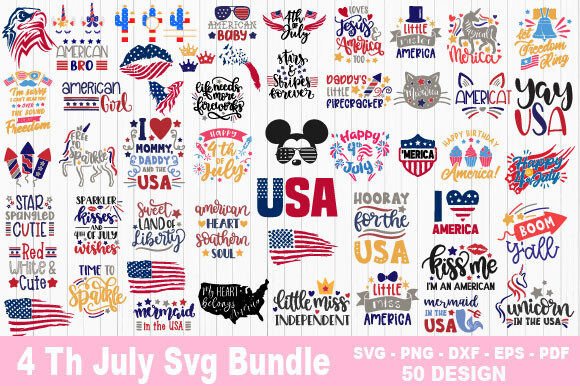 Download 4th of July SVG Design Bundle PNG - Bundle Collection