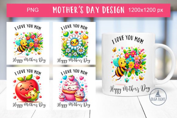 Download I Love You Mom Mug | Happy Mothers Day - Love you Collection