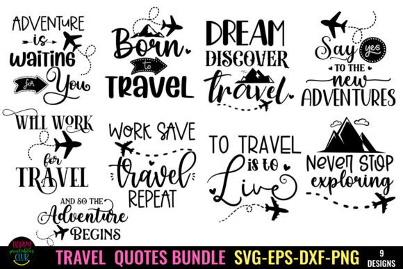Download Travel Quotes SVG Bundle I Travel SVG - Bundle Collection