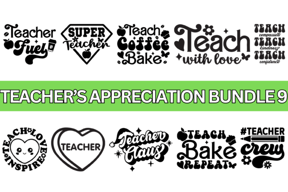 Download Groovy Retro Teacher PNG Black Bundle - Bundle Collection