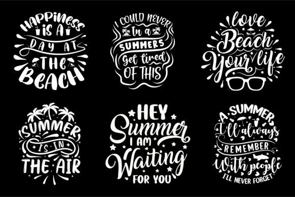 Download Summer Typography T-shirt Design Bundle - Bundle Collection