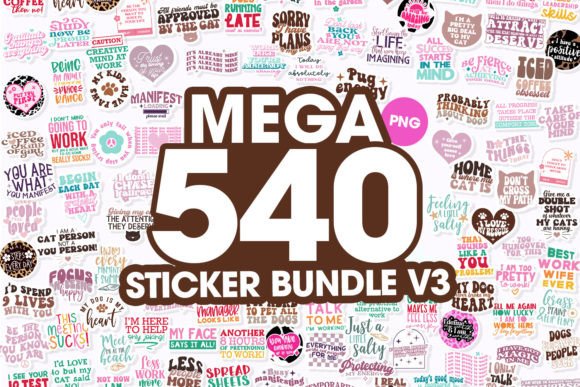 Download Mega PNG Sticker Bundle | Sticker Bundle - Bundle Collection