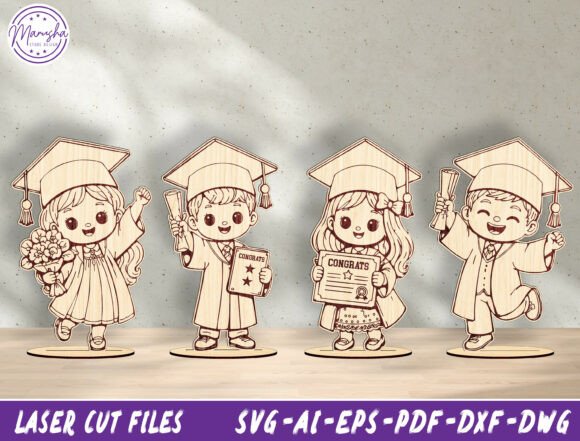 Download Graduation Kids Laser Cut SVG Bundle - Bundle Collection