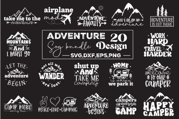 Download Adventure SVG Design Bundle, Camping - Bundle Collection