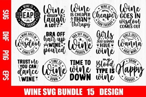 Download Wine SVG Bundle - Bundle Collection