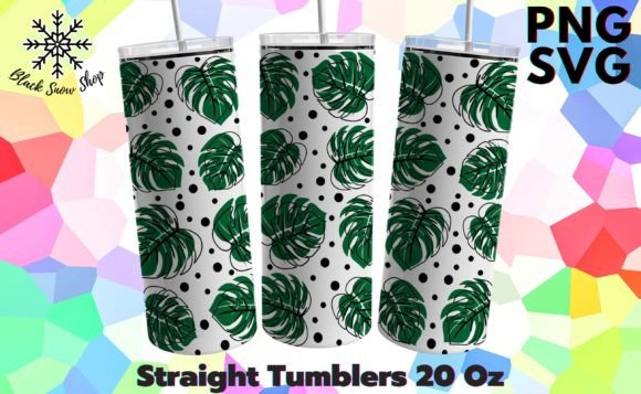 Download Monstera Tumbler Wrap Svg - Premium Resources
