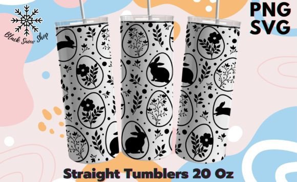 Download Easter Bunny Flower Tumbler Wrap Svg - Premium Resources
