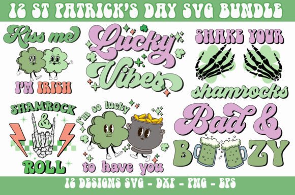 Download Retro Funny St Patrick's Day SVG Bundle - Bundle Collection