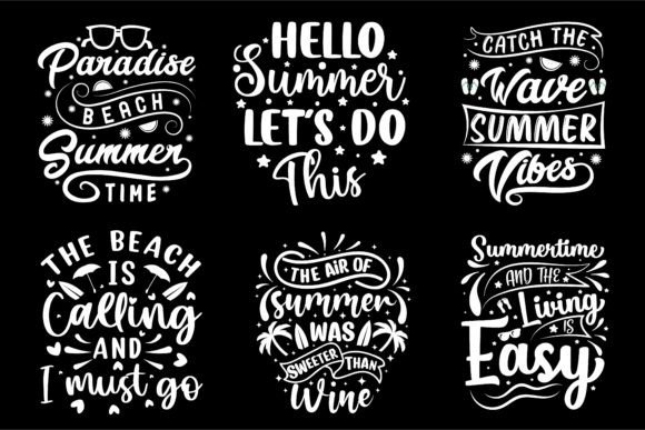 Download Summer Typography T-shirt Design Bundle - Bundle Collection