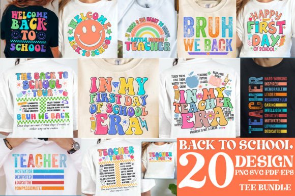 Download Unique, Back to School T-Shirt Bundle - Bundle Collection