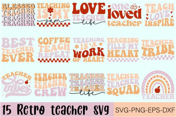 Download 15 Retro Teacher Svg Bundle - Bundle Collection