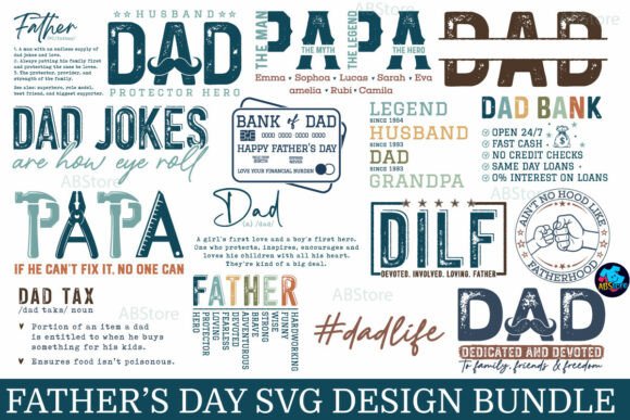 Download Father's Day SVG Design Bundle - Bundle Collection