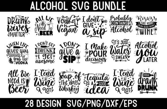 Download Alcohol Svg Bundle, Alcohol Quotes Svg B - Bundle Collection