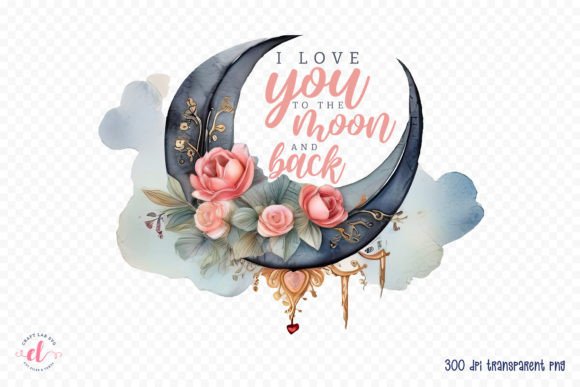 Download I Love You to the Moon and Back PNG - Love you Collection