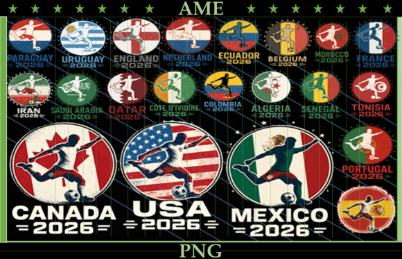 Download World Soccer 2026 Teams PNG Bundle 42 - Bundle Collection