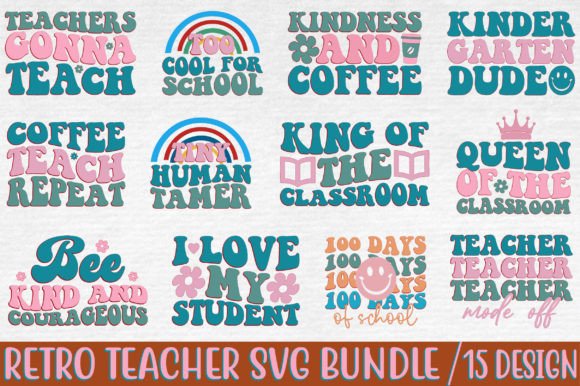Download Retro Teacher Svg Bundle - Bundle Collection