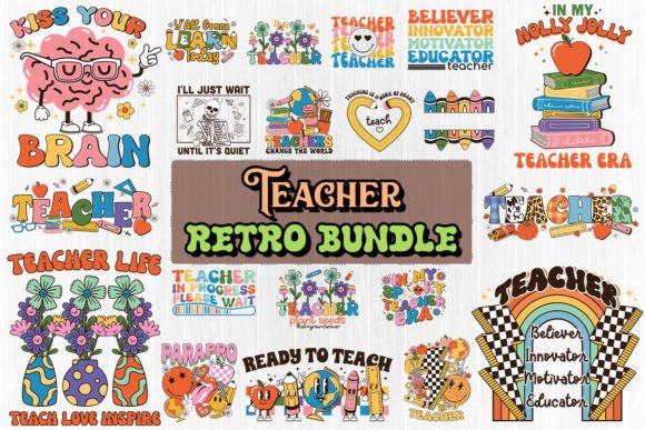 Download Retro Teacher SVG Bundle - Bundle Collection