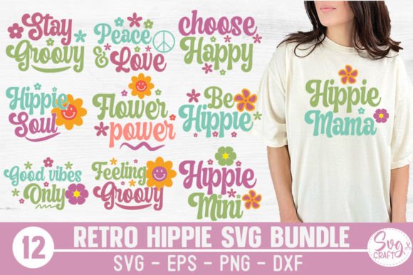 Download Retro Hippie SVG Bundle Retro SVG Groovy - Bundle Collection