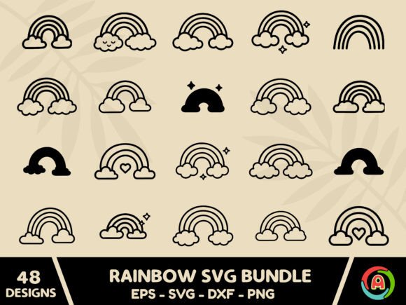 Download Rainbow Svg Bundle - Bundle Collection