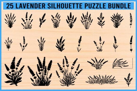 Download Lavender Silhouette Puzzle Bundle - Bundle Collection