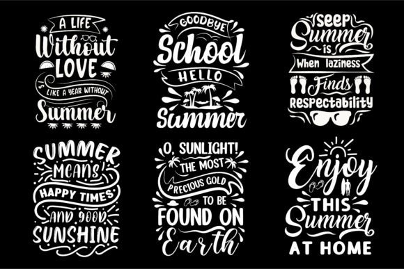 Download Summer Typography T-shirt Design Bundle - Bundle Collection