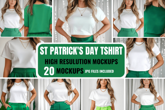 Download St Patrick S Day T-shirt Mockup Bundle - Bundle Collection