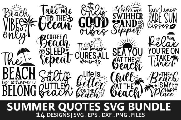 Download Summer Quotes SVG Bundle - Bundle Collection