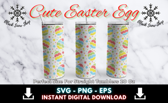 Download Cute Easter Egg Tumbler Wrap Svg - Premium Resources