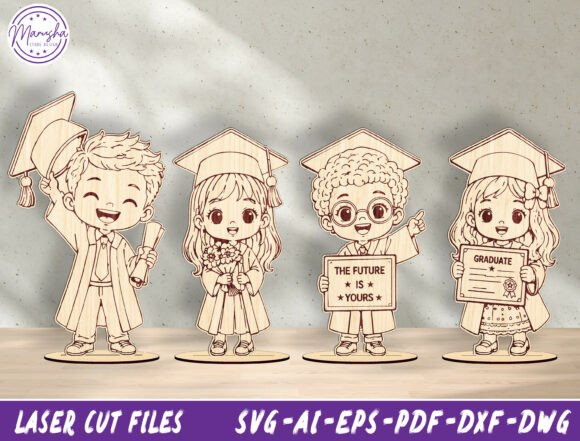 Download Graduation Kids Laser Cut SVG Bundle - Bundle Collection