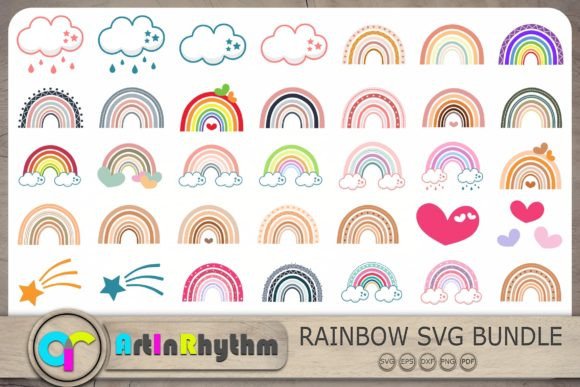 Download Rainbows, Colorful Rainbow SVG Bundle - Bundle Collection