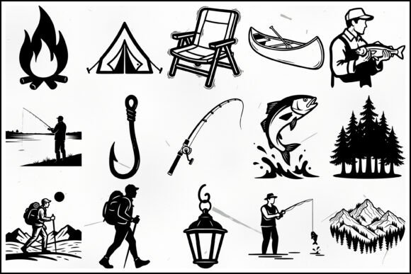 Download Camping Fishing Outdoor SVG Bundle - Bundle Collection